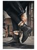 Men's High-Top Outdoor Work Boots – Autumn Mountaineering and Motorcycle Shoes, Trendy Labor Protection Footwear