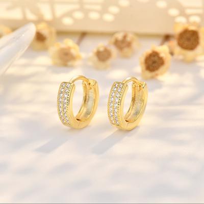 Senior Sense of Earrings Personalized Zirconia Earrings New Chinese Students Earrings Earrings Earrings Female Sleep Free Removal Hypoallergenic Hoops
