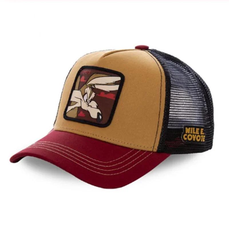 High Quality Anime Cartoon Snapback Cotton Baseball Cap Men Women Hip Hop Dad Mesh Hat Trucker Hat