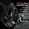 Rubber Sports Band for Apple Watch Ultra 2 49mm Series 10 9 8 7 Se 6 5 Strap for IWatch Ultra 46mm 45mm 44mm Luxury TPU Bracelet