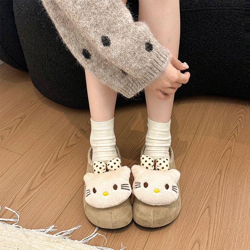 Cat pedals k female it winter ty Birkenstocks platform bag head slippers female cute