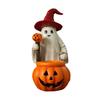 Halloween Ghost and Pumpkin Statue Lightweight Handmade Craft Cute