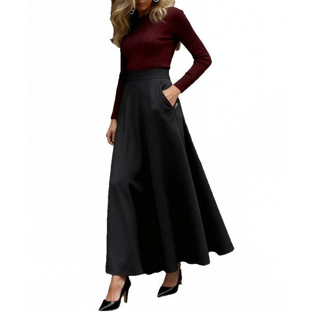 Fustă Midi Casual Elegantă la Modă pentru Doamne