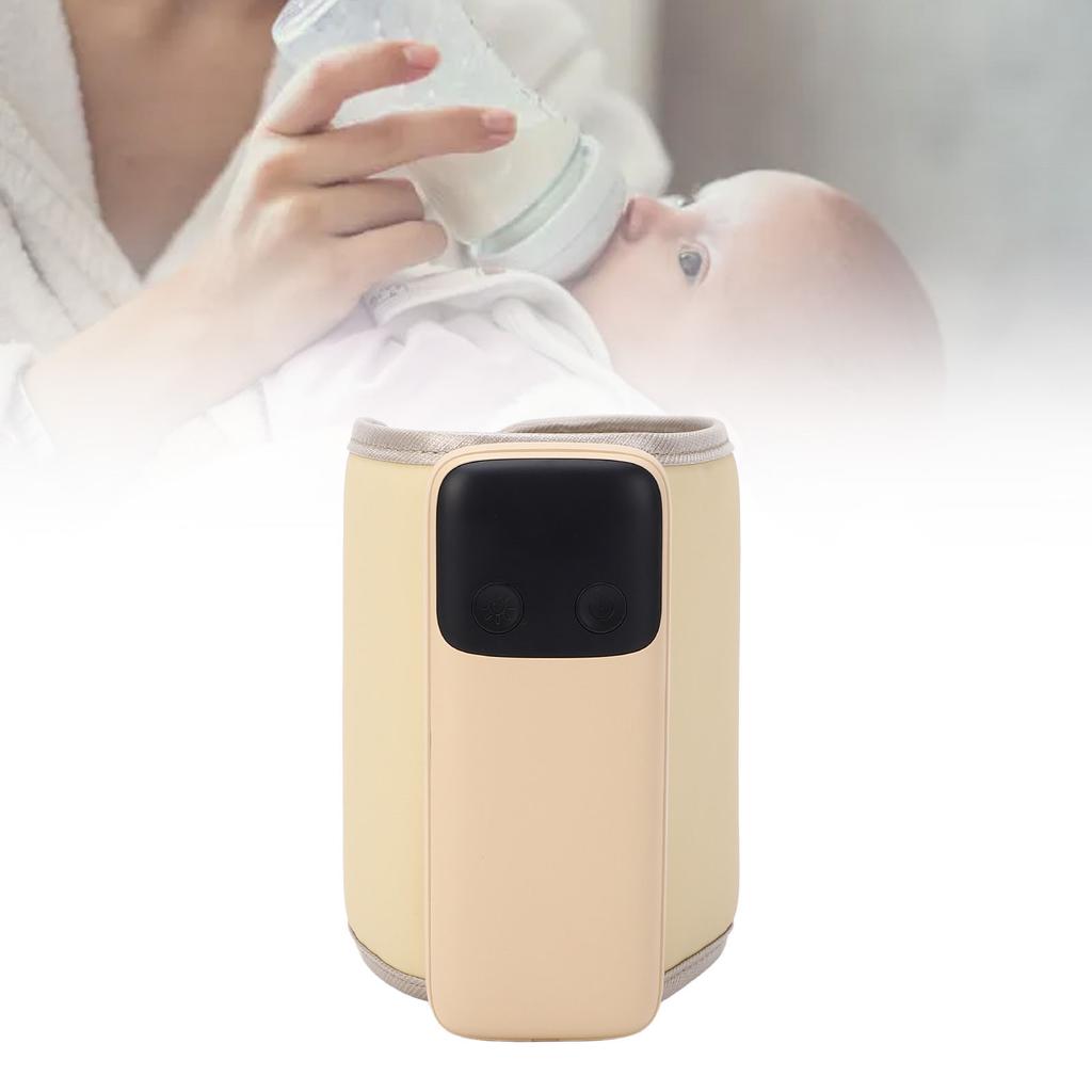 Baby Bottle Warmer Rapid Heating 48H Long Lasting 6000mAh PU Leather Portable Night Light Multipurpo