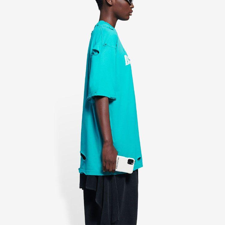 Balenciaga Caps Destroyed Flatground T Shirt 651795TKVB84661
