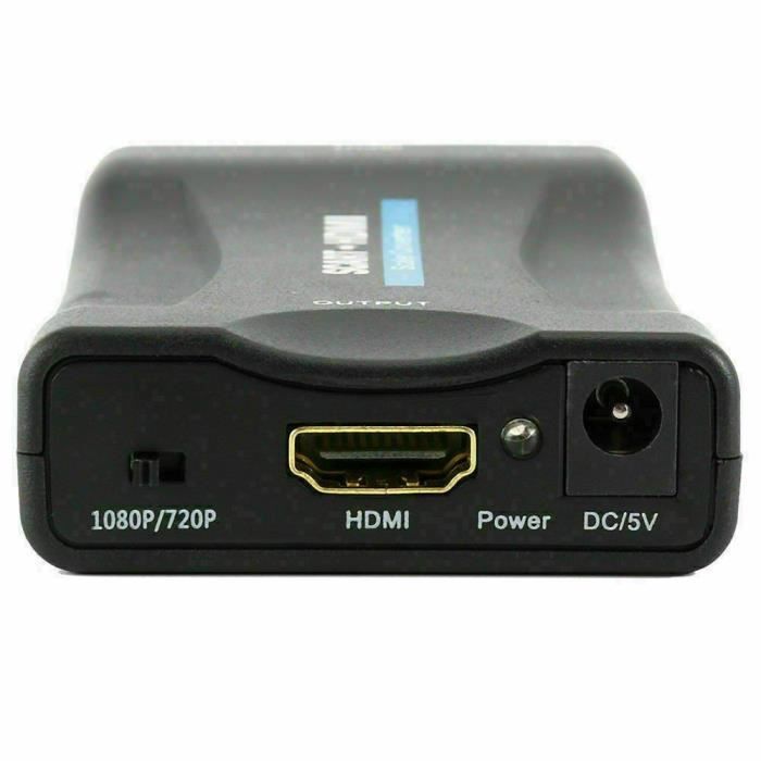 1080P HD SCART PERITEL VERS HDMI Convertisseur TV Vidéo Audio Adaptateur
