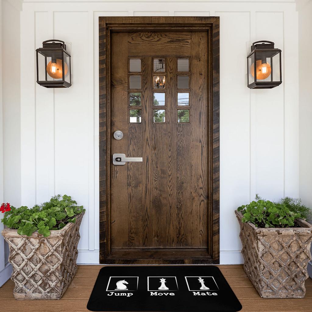 Chess Pieces Game Doormat Mat Anti-Slip Checkmate Player Bath Kitchen Garden Rug Carpet 40*60cm