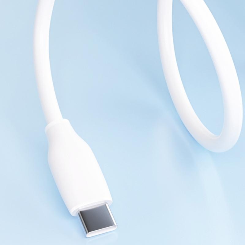 PD20W USB C Silicone Cable USB to USB C Type C Charging Fast Charging Cable Replacement for Phone Laptop Camera