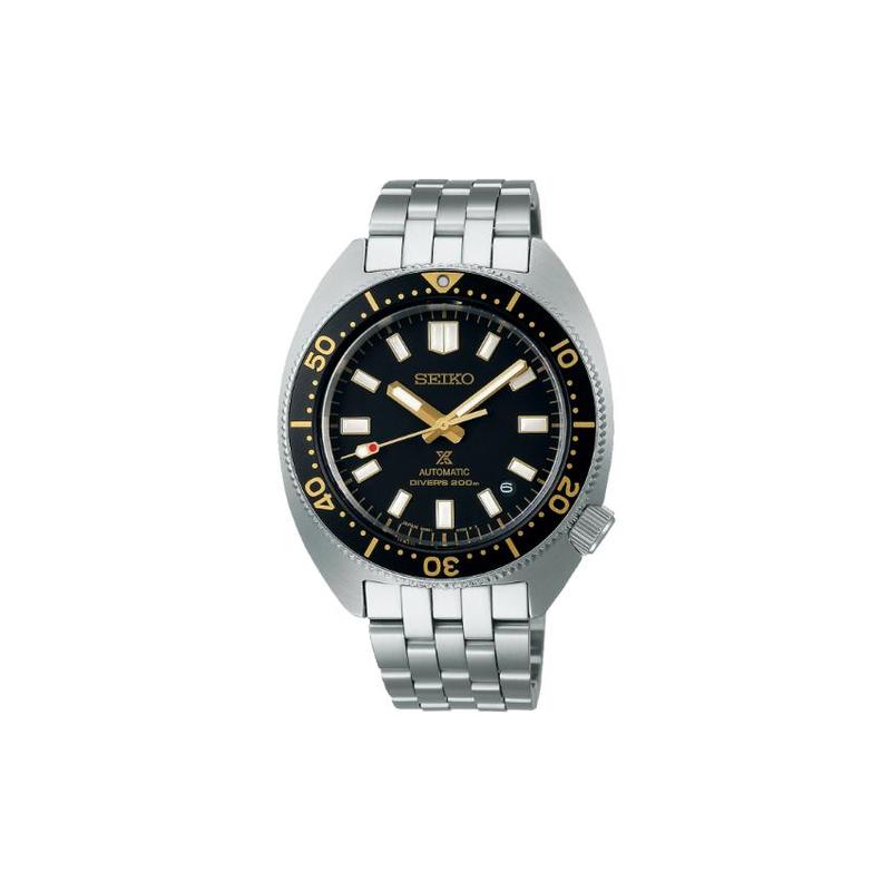 

SEIKO prospex can be submerged to 200 meters, waterproof, Automatic, Steel Strap, , men s watch, black dial SBDC173