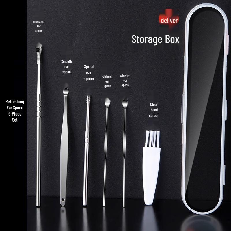 Professional Ear Pick Set: Spiral Ear Cleaning Tool for Adults & Home Use