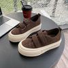Fashion Thick-soled Canvas Shoes Women's 2025 Spring New Explosions Muffin Height White Shoes Super Fire Casual Sports Shoes