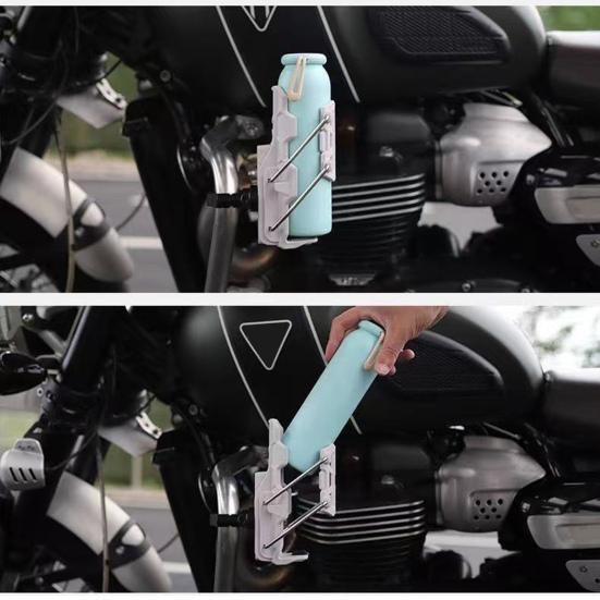 Adaptive Cycling Water Bottle Holder 360 Degree Rotatable Automatic Clamping Bicycle Water Bottle Cage Universal Motorcycle Bike Water Bottle Mount