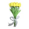 Flores Artificiales Tulipanes LED, Ramo Brillante de Mano con Pétalos Suaves, Tallo Flexible Luz Ambiental, Regalo Romántico Decoración del Hogar Dormitorio Ambiente
