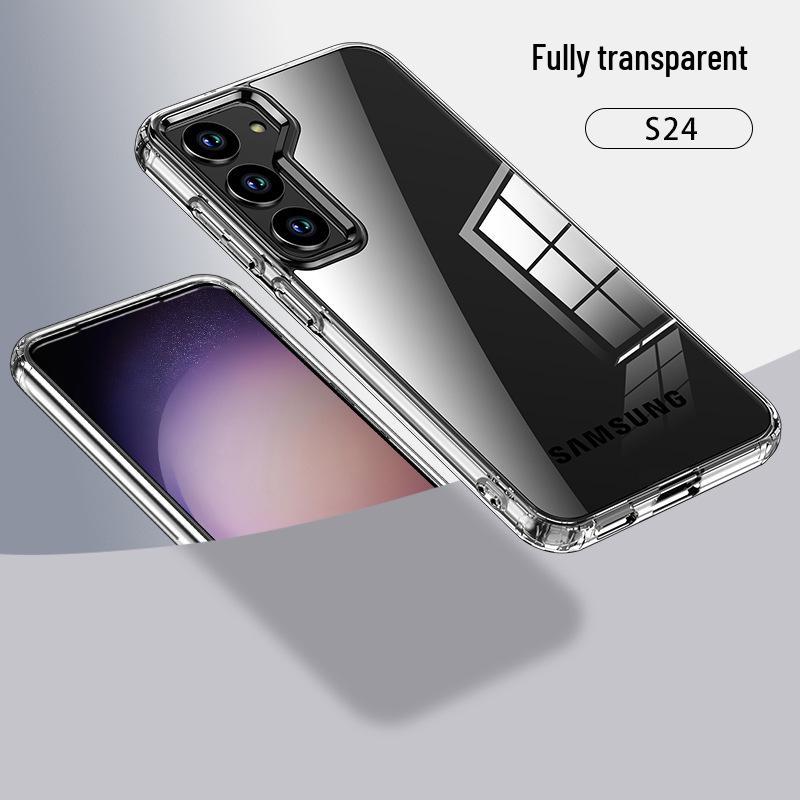 Compatible Samsung S26 Ultra Transparent Frosted Magnetic Airbag Drop-Proof Protective Case A36