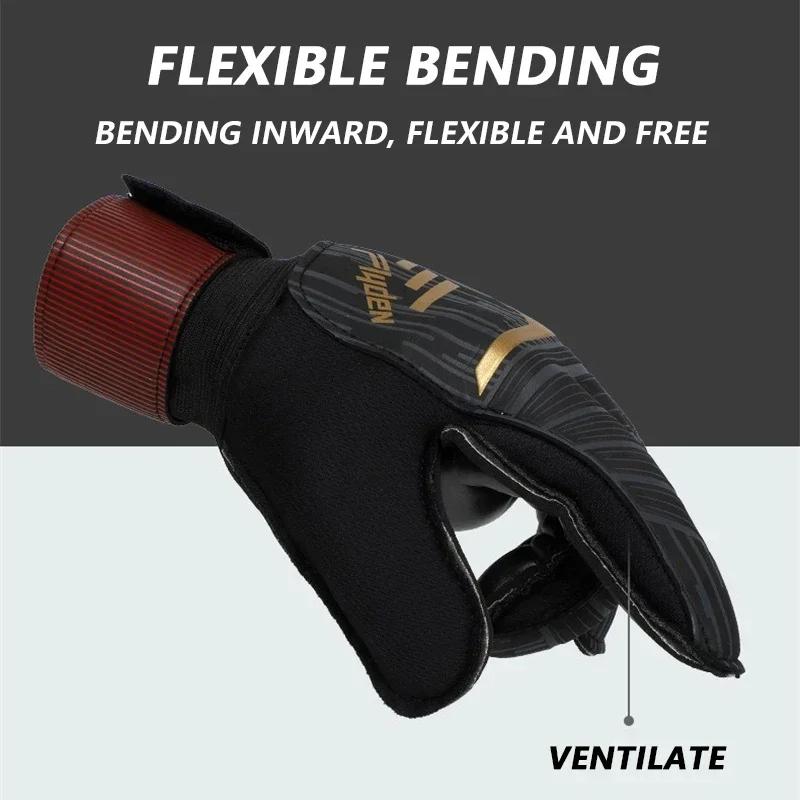 Mănuși de portar de fotbal profesionist pentru adolescenți, antiderapante, rezistente la uzură, mănuși de portar pentru adulți, mănuși colorate din latex pentru fotbal