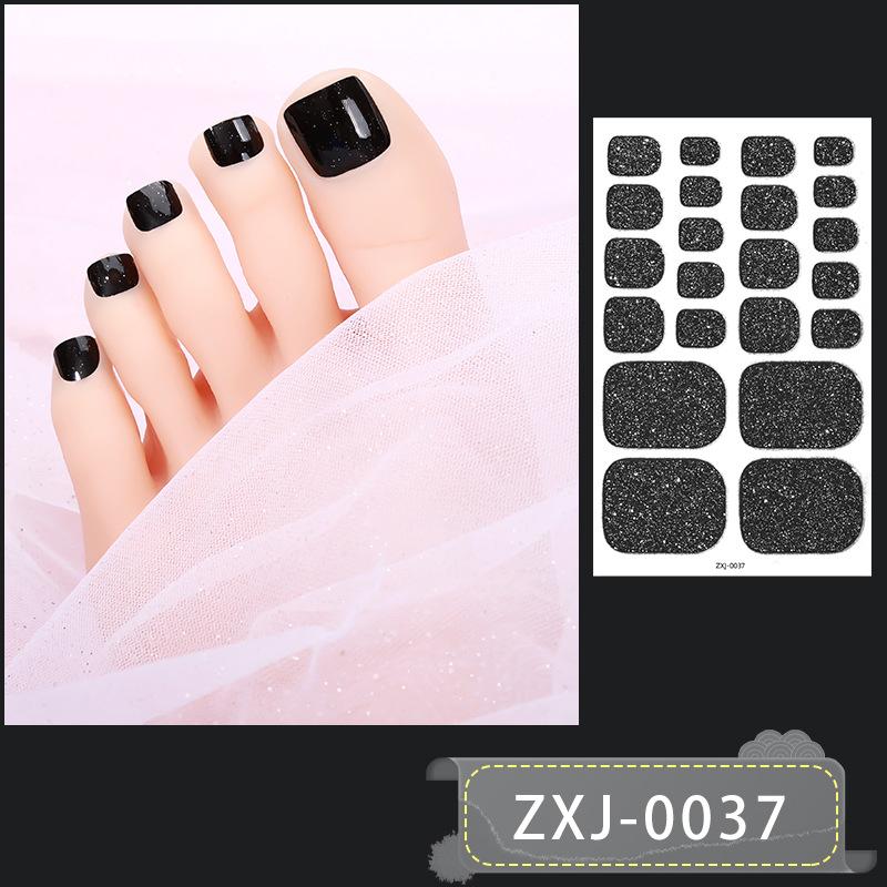 

Однотонные блестящие наклейки на ногти ног, Популярные трансграничные наклейки на ногти ног, Наклейки для нейл-арта, Водонепроницаемые наклейки на ногти ног. ZXJ-0037