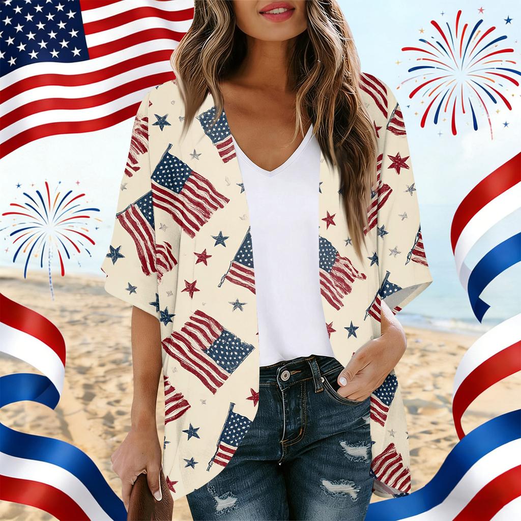 Womens Spring Tops Summer Shirts for Women Womens Summer Shirts Womens Summer Tops Dressy Casual Lightweight Loose Fit Kimono Cardigan