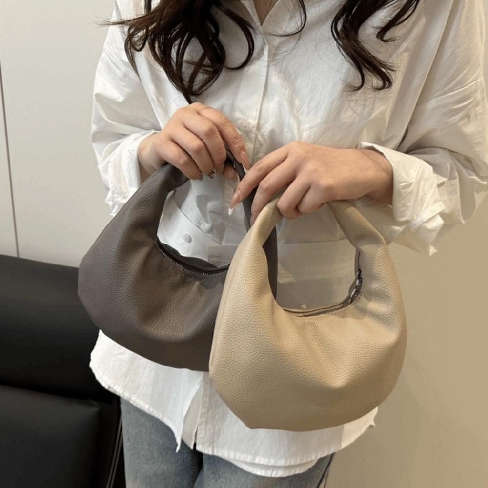Pu Leather Clutch Bags Solid Color Handbags Simple Tote Bag Party