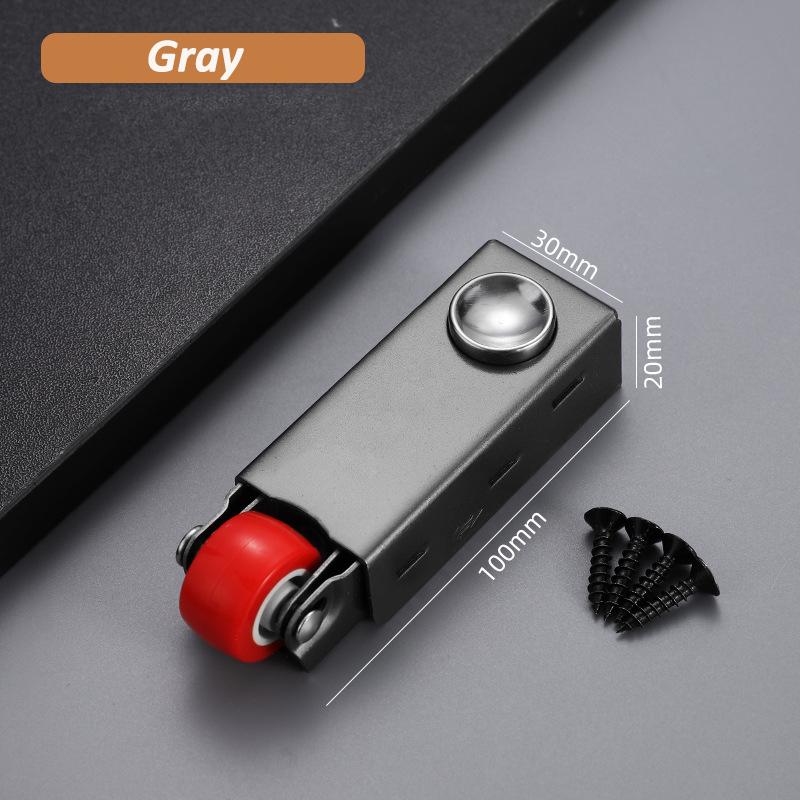 Silent Door Bottom Translation Wheels Anti Sagging Fixed Roller Furniture Anti-wear Load-Bearing Bottom Wheel Door Stop Pulley