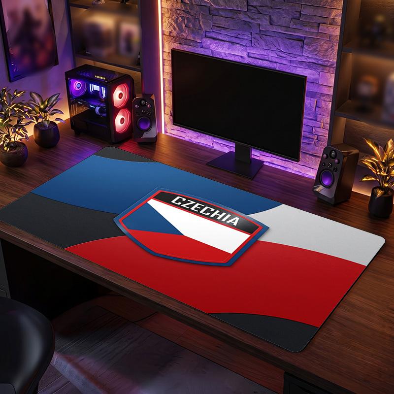Republi Football Crest Mouse Pad, Extended Non Slip Rubber Desk Mat for Gaming Office Laptop Fan Gift