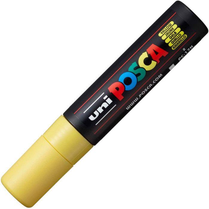 Marqueur peinture - POSCA - PC-17K - Jaune - Pointe biseautée - Largeur 15 mm