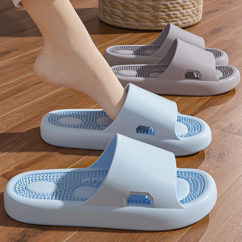 Women Summer Concise Slippers Men Soft Home Slides Couples Bathroom Non-slip Sandals Adults Comfortable Outdoor Beach Shoes