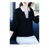 Clearance Clearance Fashion Trend Versatile Design High-end Western Style Sports Lapel Long-sleeved T-shirt