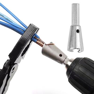 Drill Wire Twister Tool Heavy Duty Metal Electrical Power Drill Wire Nut Twister Hex Shank Wire Connector Socket Cable Twisting Tool
