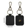 Elegant Leather Ring Holder Keychain Practical Leather Keychain with Pouch Essential Accessory for Active Lifestyles