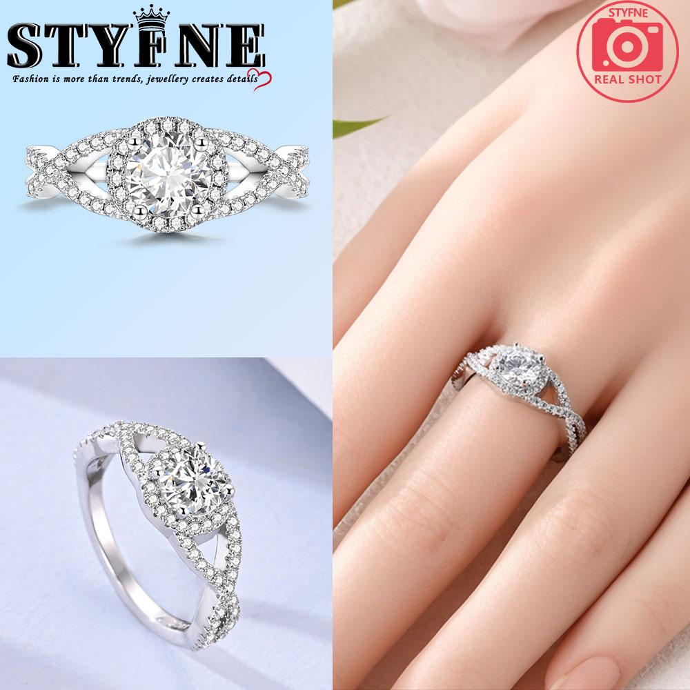 

Brand New Copper Metal Ring Heart Sparkle Zircon High Quality Designed For Women Rings Wedding High Quality Fine High Quality Fine Jewelry 9