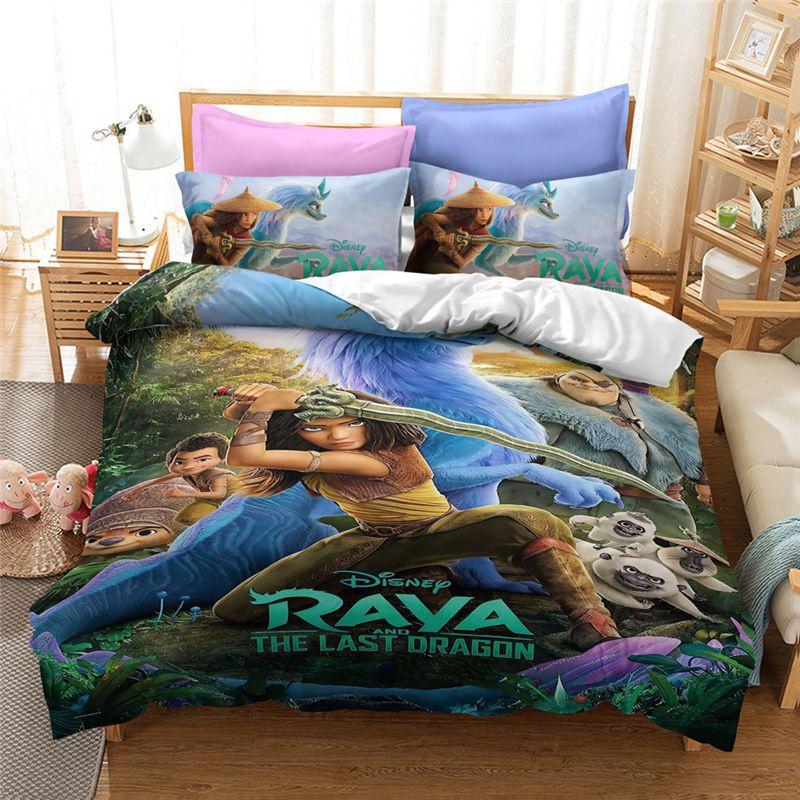 Luxurious Raya And The Last Dragon Bedding Set With Beautiful 3d Printed Design