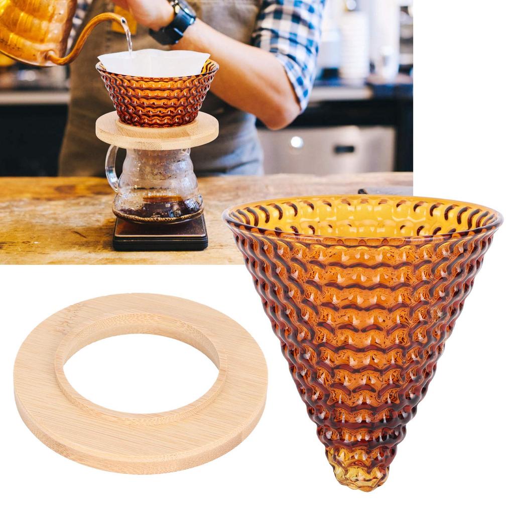 Coffee filter, coffee dripper (blue), coffee pot dripper (brown)