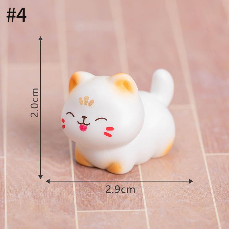 Creative Cute Little Cat Figurines Micro-landscape Moss Ornament DIY Garden Miniatures Landscape Statue Garden Bonsai Decoration