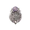 Natural Iolite Silver Necklace Pendant For Women's Gemstone Antique Pendant1.63" CP-22-15