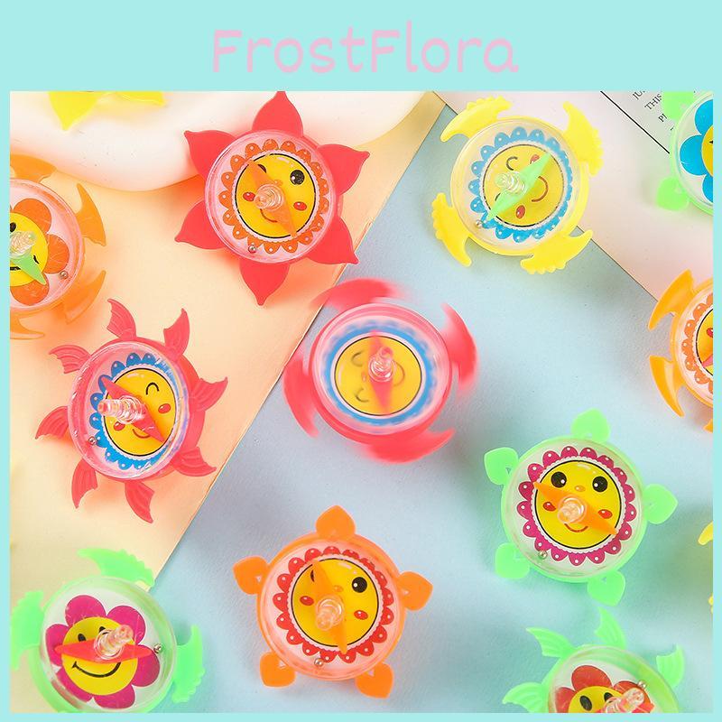 Flower Pattern Compass Mini Plastic Gyro Children Toy For Kids And Students