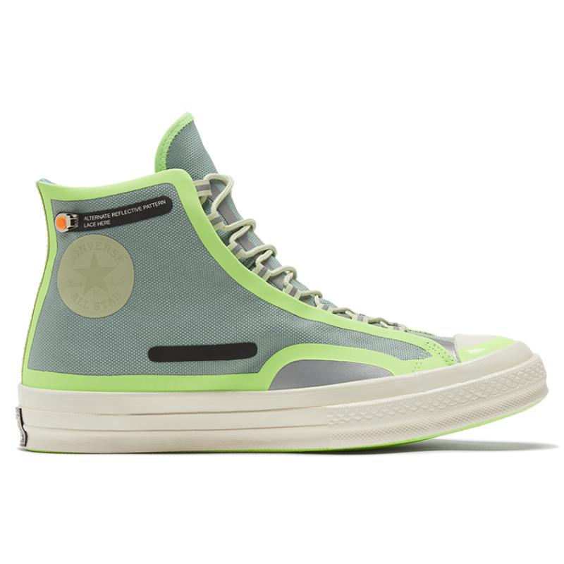 Converse Chuck Taylor All Star 1970s Seam Tape Round-toe Lace-up High-Top Canvas Unisex Grey Green