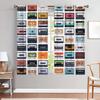 Classic Various Tape Display Decorative Curtains Vintage Themed Sunshade Privacy Protect Set Of 2 Made Polyester