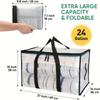 1/3PCS Oversized Moving Bags - Heavy-Duty Storage Tote with Reinforced Handles | For Clothes & Moving Supplies