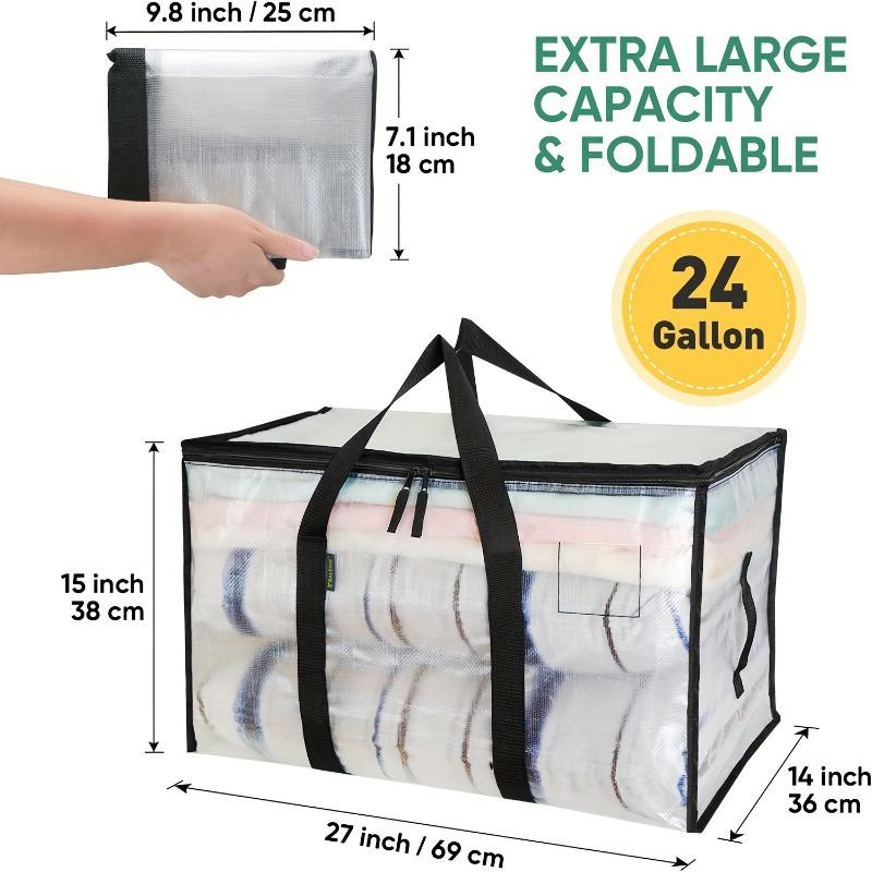 1/3PCS Oversized Moving Bags - Heavy-Duty Storage Tote with Reinforced Handles | For Clothes & Moving Supplies
