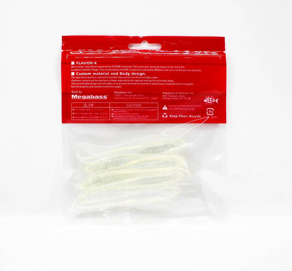 Megabass Soft Lure Hazedong 4 Inches Live Wakasagi (0640)