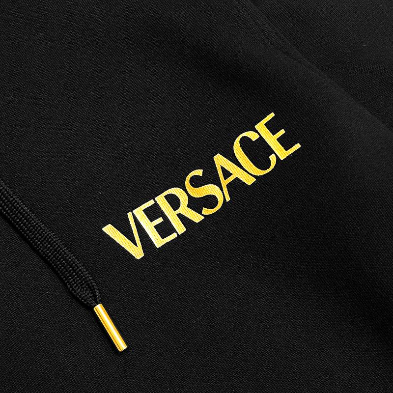Versace Medusa Design Hooded Long Sleeve Sweatshirt Men sweatshirt Black 1011853-A234889-2B150