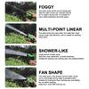 Garden Hose Spray Nozzle 7 IN 1 Adjustable Safe Non-Toxic Material for Kids Water Play Lawn Watering Car Washing Home Use