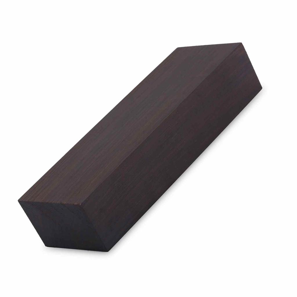 2PCS Ebony Wood Blocks 12x4x2.5cm Lumber Blanks for Carving Turning Musical Instrument Handles