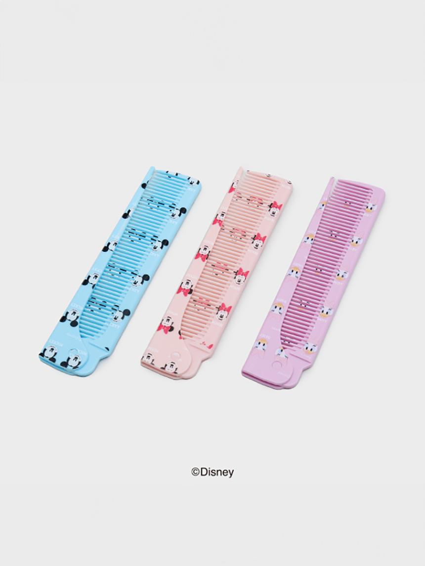 Disney Mickey Friends Foldable Tail Comb - Portable Hair Brush 1ea