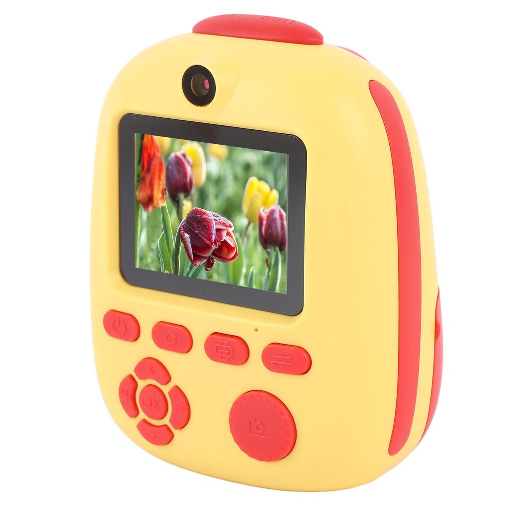 Print Digital Camera 26MP HD 2 Inch Screen Cute Portable Camera with LED Light 32G Memory Card for Birthday Xmas Gifts