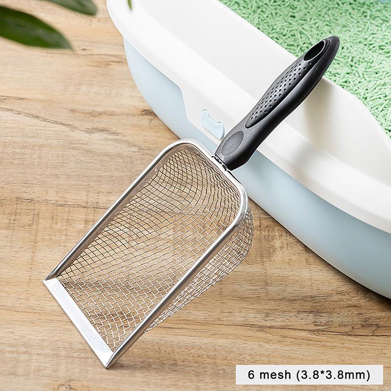 Durable Stainless Steel Litter Scooper - Ergonomic And Easy To Clean For Cats & Dogs, Heavy-Duty & Sleek Design 1Pc