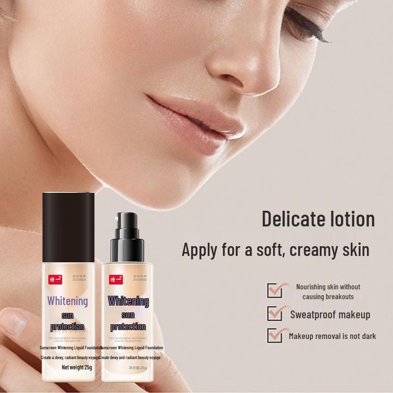 Special One 3-in-1 Whitening Sunscreen Foundation & Concealer - Long-Lasting, Non-Transfer, Non-Fade
