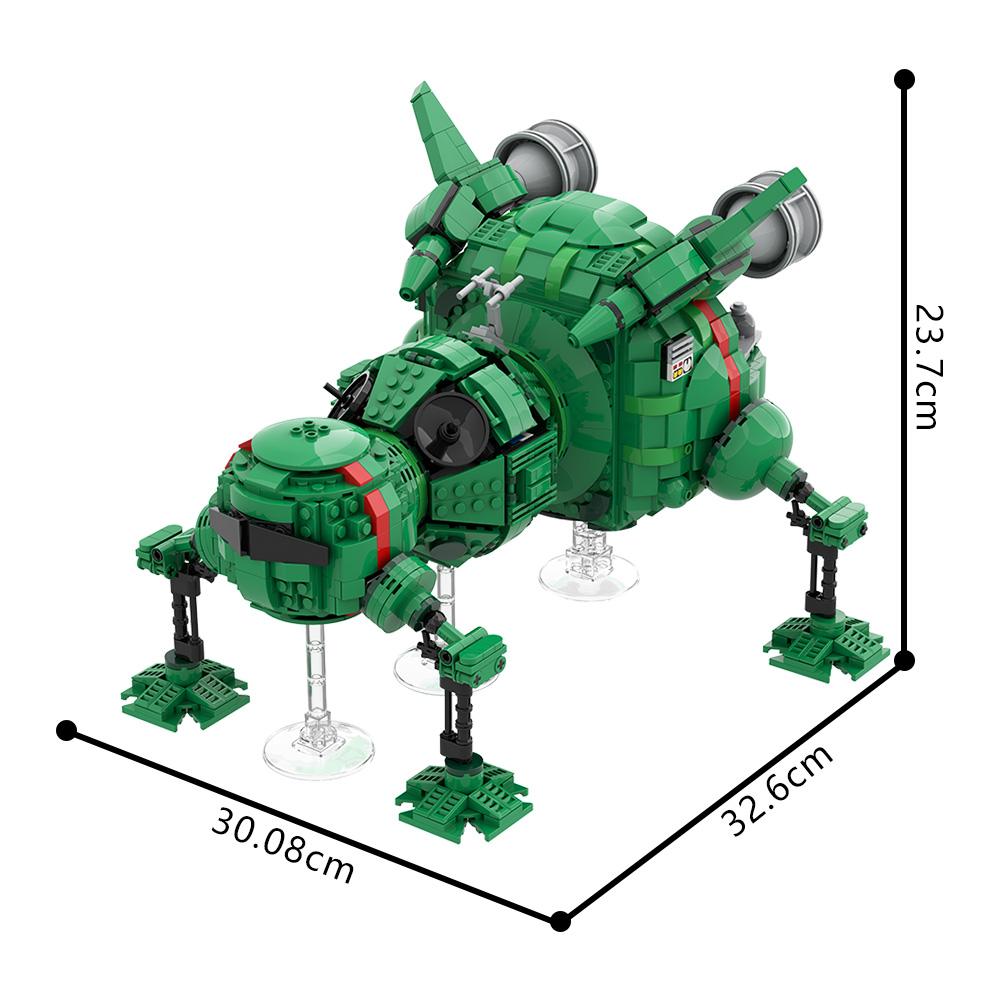 

MOC Red Dwarf Starbug 1 Building Blocks Comedy Sci-Fi TV Insect Model Shuttlecraft Spaceship Brick Toy Adult Gift PDF instruction