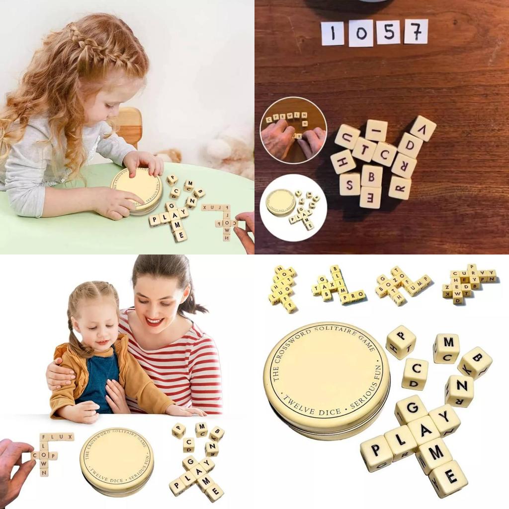 Classic Crossword Solitaire Game Crafted From Durable Plastic For Endless Entertainment