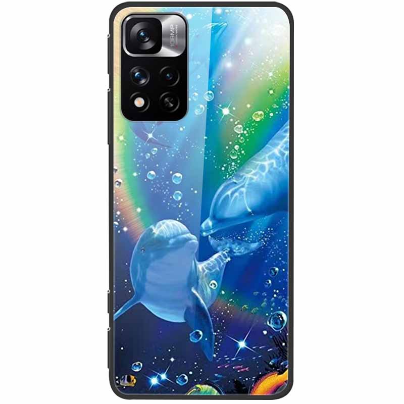 Tempered Glass Case For Xiaomi Redmi Note 11 Pro+ 5G Cover Hard Protective Funda for Redmi Note 11 Pro Plus 5G Soft Bumper 6.67